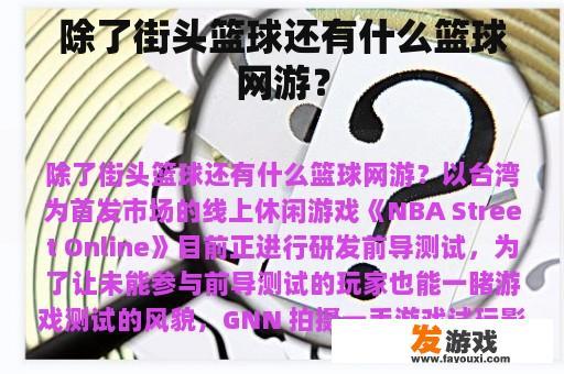 探索更多篮球网络游戏的魅力 除了街头篮球,还有哪些值得一玩的篮球网游?