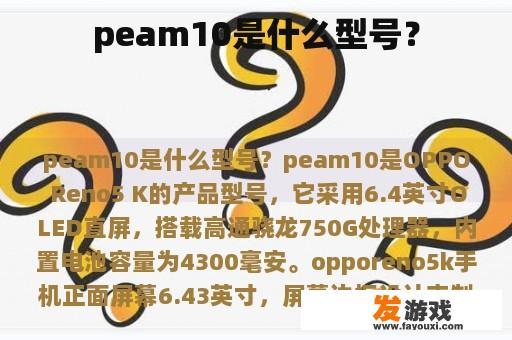 peam10是什么型号？