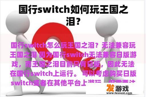 国行switch如何玩游戏王之泪?