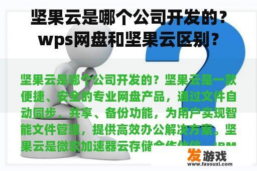 坚果云是哪个公司开发的？wps网盘和坚果云区别？