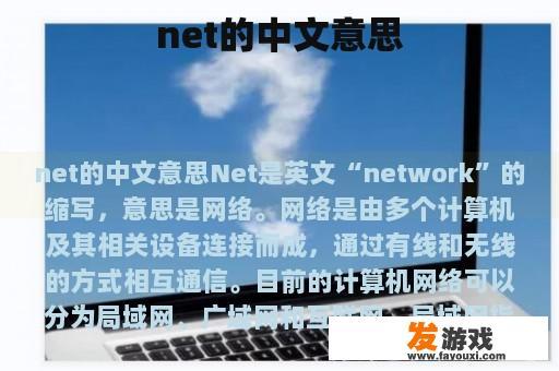 net的中文意思