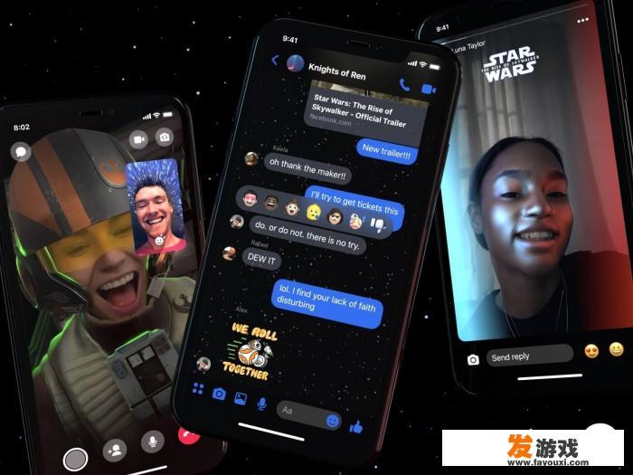 FB Messenger推出的以《星球大战》为主题的黑暗模式是怎样的