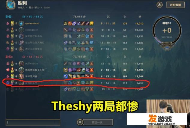 33分钟爆发108人头，Theshy滑板鞋躺赢，霸哥却惨了，1-13当场“退役”，他们表现如何