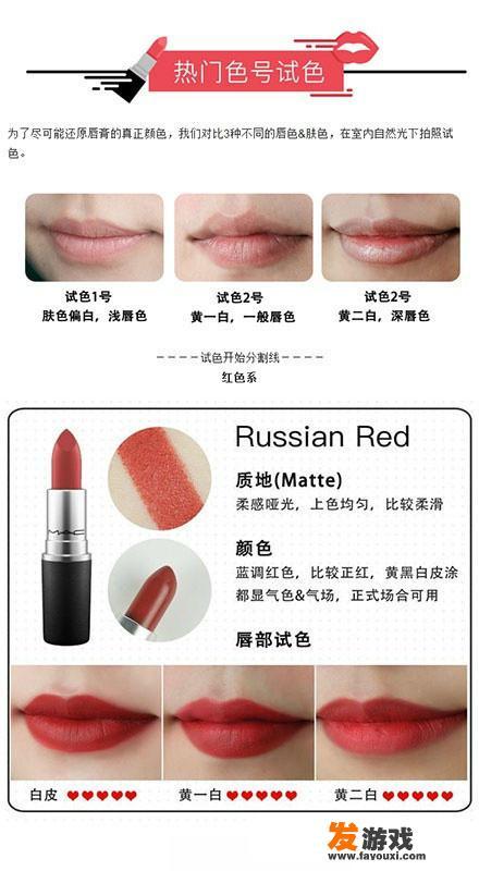MAC口红入手哪几个色号比较好