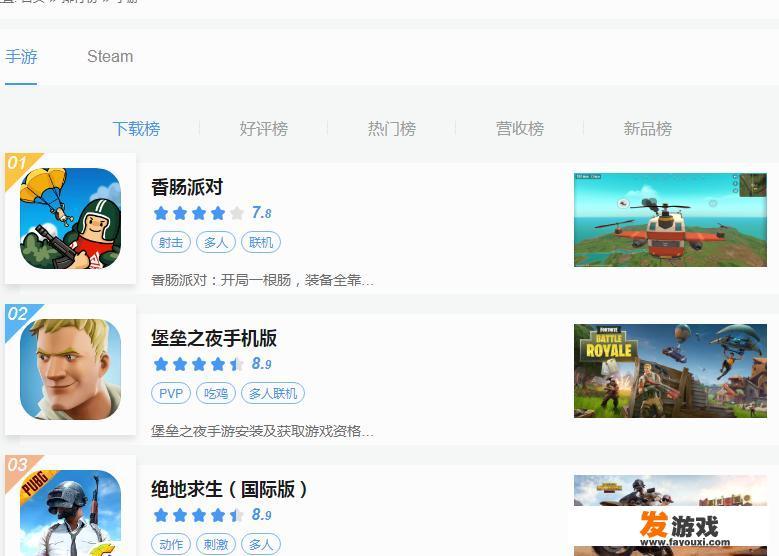 求推荐手游游戏排行榜前十分别是哪些游戏？_手游前十名网络游戏