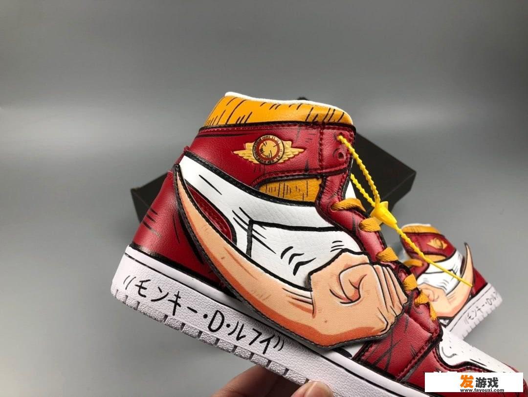 AJ1×One piece海贼王联名款是什么样子？值不值得粉丝入手？_手机网游海贼王手绘鞋