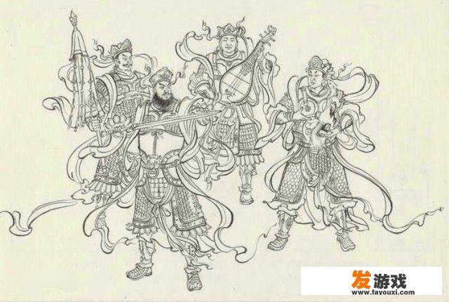 四大天王和魔家四将如何区分？_十年前网页游戏四天王