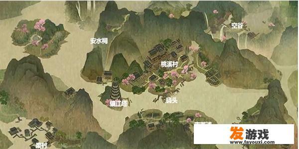 逆水寒桃溪村山洞怎么转