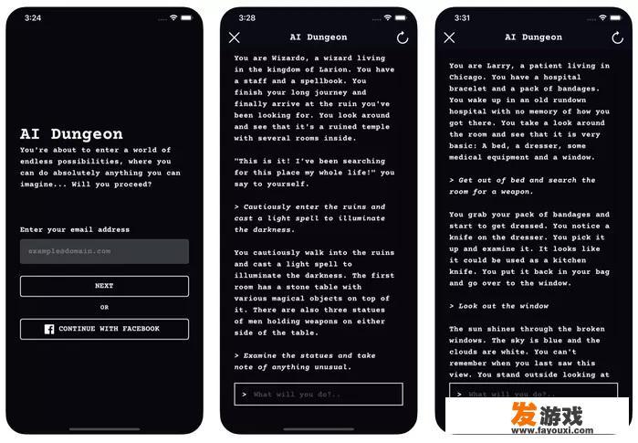 文字冒险游戏《AI Dungeon》手游版本的体验如何