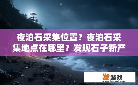 夜泊石采集位置？夜泊石采集地点在哪里？发现石子新产地，夜泊石采集地的探索与揭秘