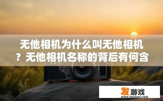 无他相机为什么叫无他相机？无他相机名称的背后有何含义？