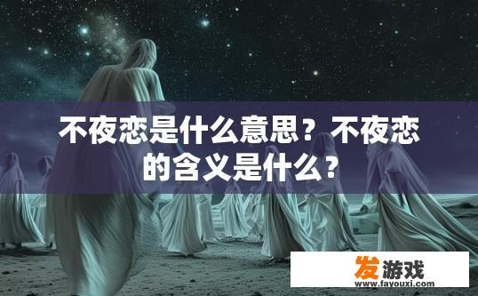 不夜恋是什么意思？不夜恋的含义是什么？