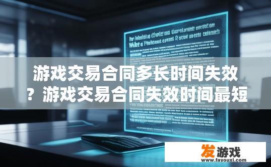 游戏交易合同多长时间失效？游戏交易合同失效时间最短多久？