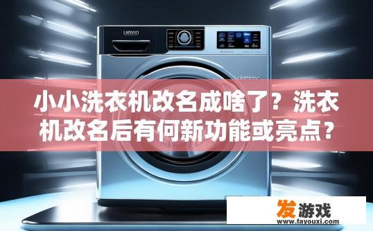 小小洗衣机改名成啥了？洗衣机改名后有何新功能或亮点？