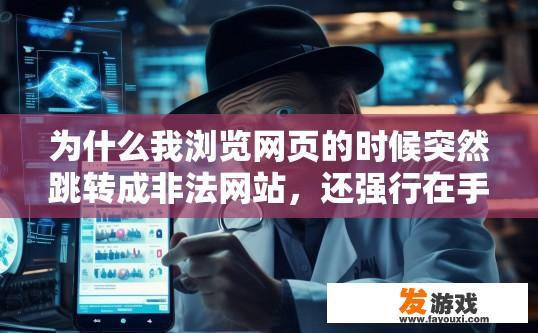为什么我浏览网页的时候突然跳转成非法网站，还强行在手机上下载非法软件，我没有作什么他就出来一大堆？为什么浏览网页时突然跳转成非法网站并强行下载非法软件？原因是什么？