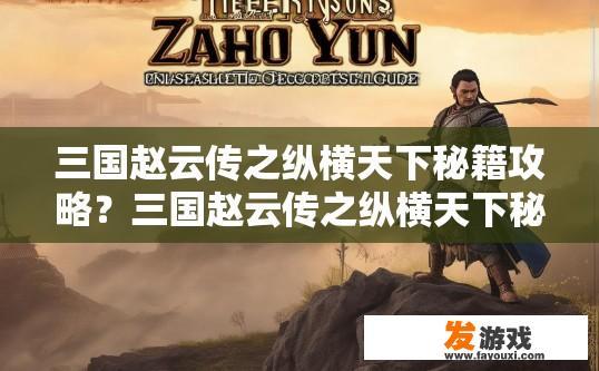 三国赵云传之纵横天下秘籍攻略？三国赵云传之纵横天下秘籍攻略中的疑问有哪些？