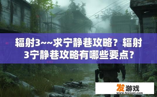 辐射3~~求宁静巷攻略？辐射3宁静巷攻略有哪些要点？