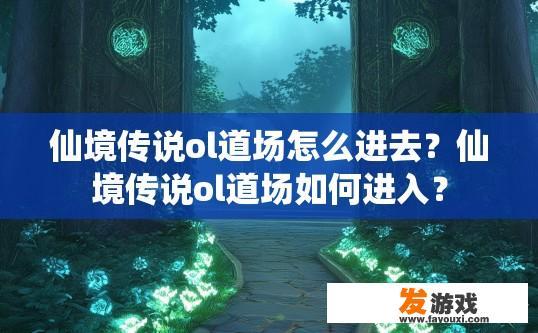 仙境传说ol道场怎么进去？仙境传说ol道场如何进入？