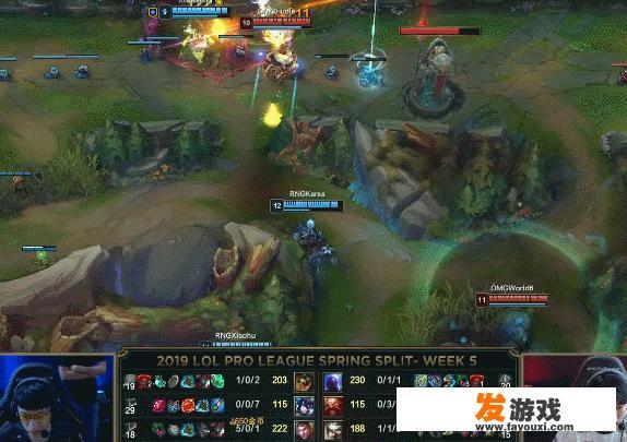 LOL：RNG首局比赛21：4大比分拿下OMG，这局比赛出现了哪些好玩的评论呢？