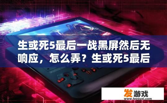 生或死5最后一战黑屏然后无响应，怎么弄？生或死5最后一战黑屏无响应如何解决？