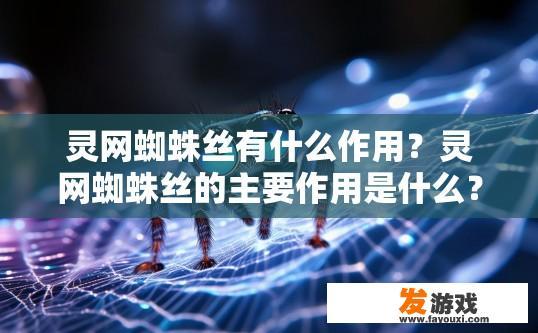 灵网蜘蛛丝有什么作用？灵网蜘蛛丝的主要作用是什么？