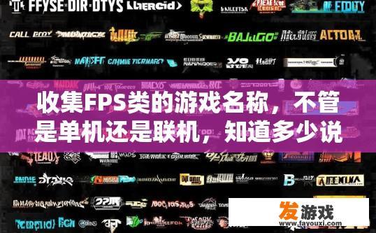 收集FPS类的游戏名称，不管是单机还是联机，知道多少说多少，一个系列的就不用全列出来了，FPS游戏系列中，哪些游戏名称是已知的且包含联机或单机版本？